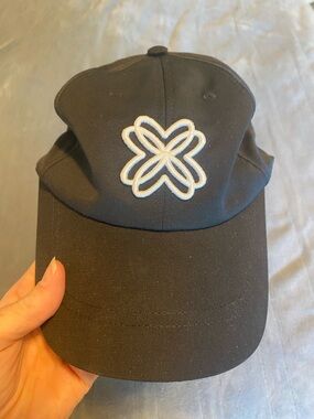 Lilly Pulitzer Black Cap with White Embroidered Logo